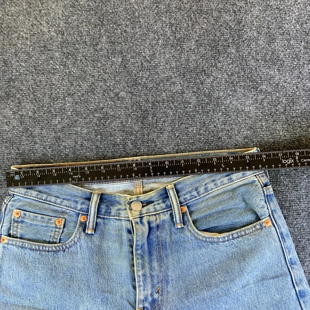 Levi’s Altered 502 Carpenter Jeans Mens 32x26.5 Blue Denim Cotton Patchwork